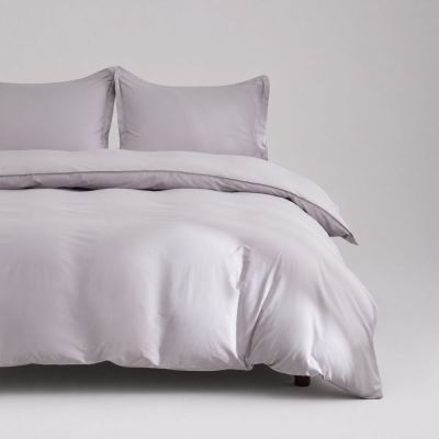 Ocean Fine Bedding Rock Grey Duvet Cover Set with matching Pillow Shams